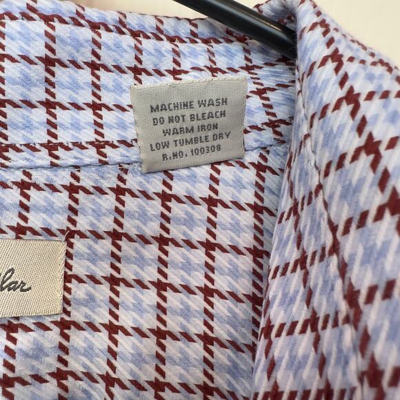 Peter Millar Men’s Button Down Shirt Size XXL Red Blue Checkered Golf Preppy - Picture 6 of 9